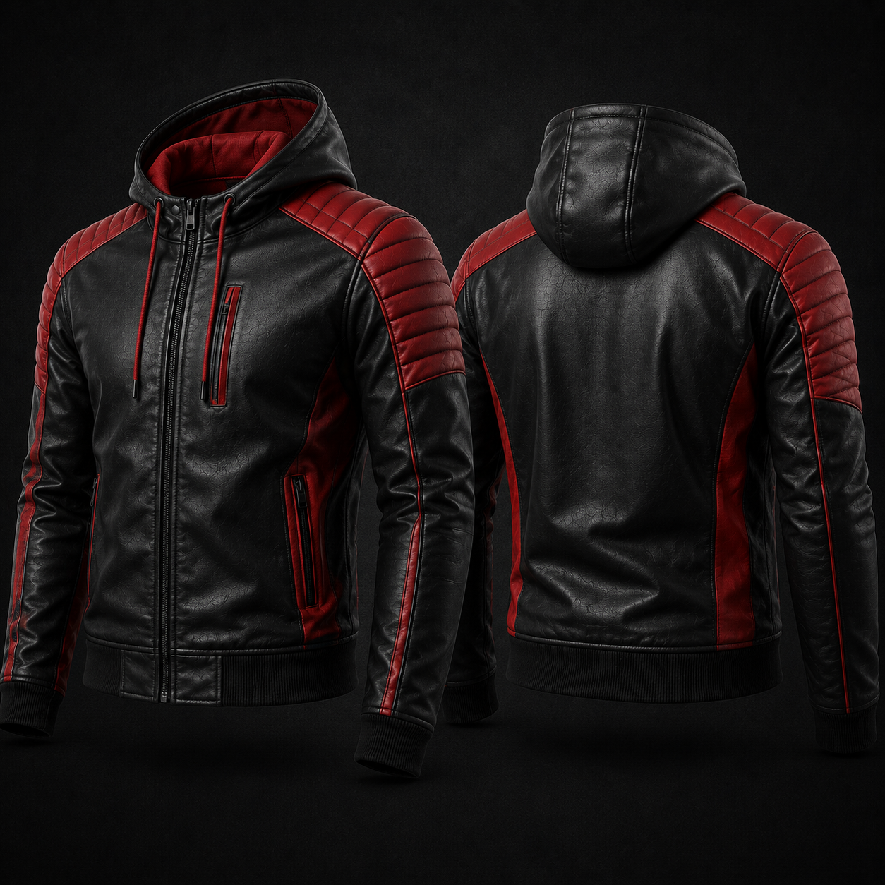 Hooded Leather Jackets